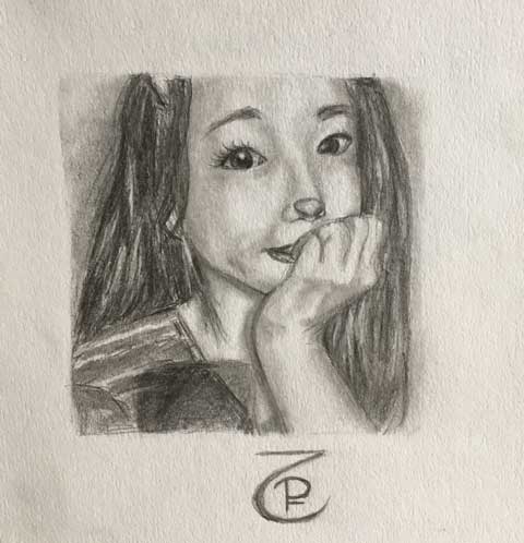 Pencil drawing by Patrizia Falk