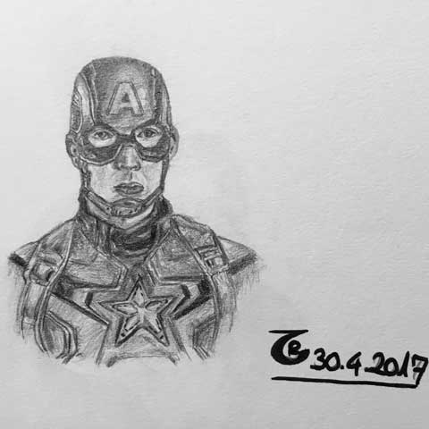 Captain America by Patrizia Falk